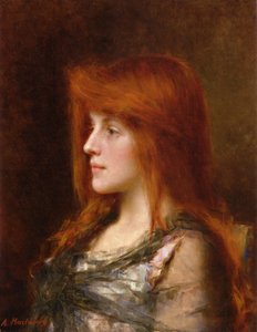 若い美しさの肖像画